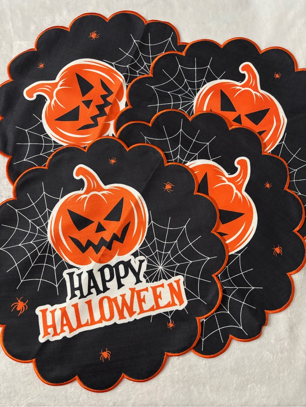 Halloween Jack-O'-Lantern Party Placemats
